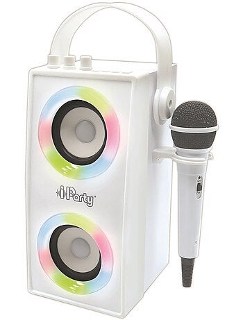 iParty® Altoparlante Bluetooth® portatile di tendenza con microfono ed effetti luminosi sorprendenti