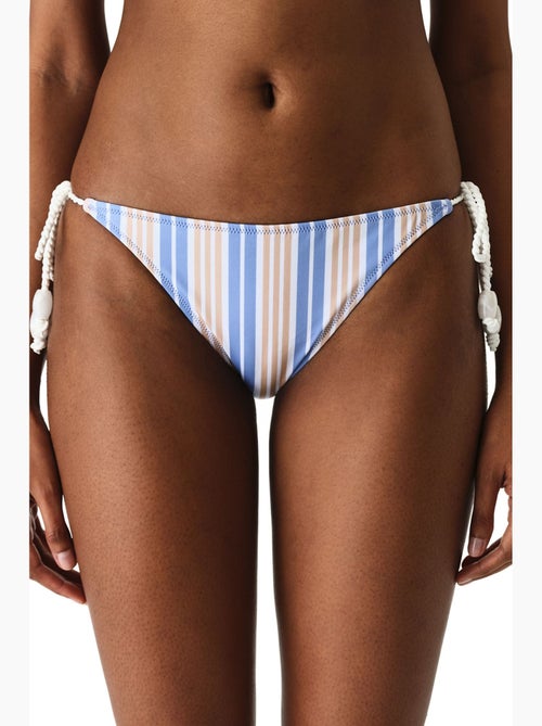 Irene slip bikini a righe a vita media penti - Kiabi Irene slip bikini a righe a vita media penti - Kiabi