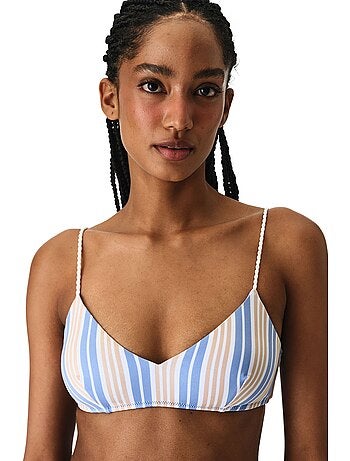 Irene top bikini a righe penti
