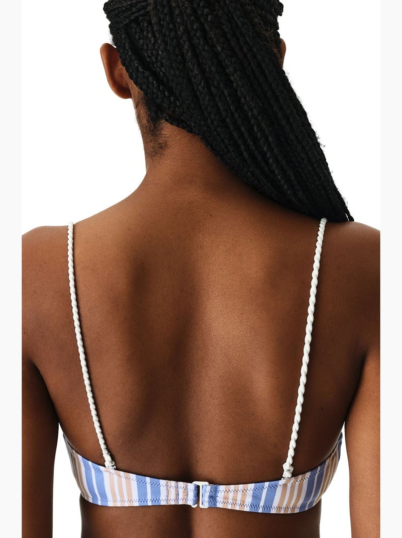 Irene top bikini a righe penti Blu cielo - Kiabi