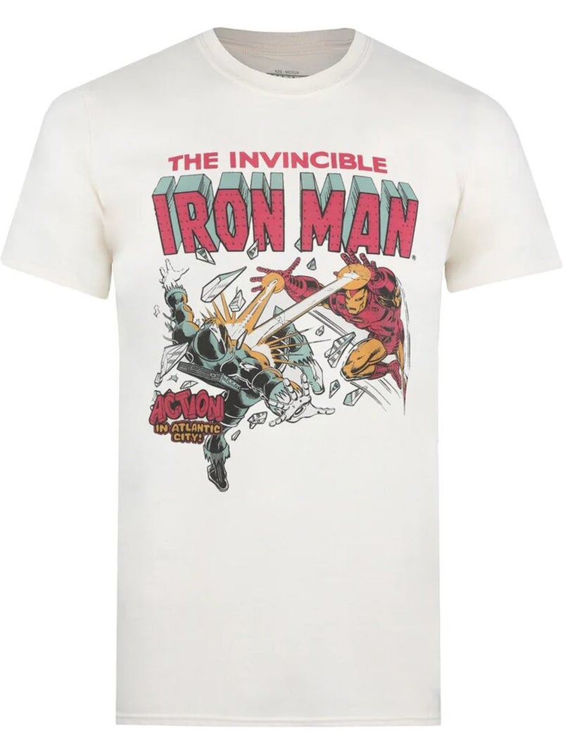Iron Man Maglietta Raffica Uomo Bianco Beige - Kiabi