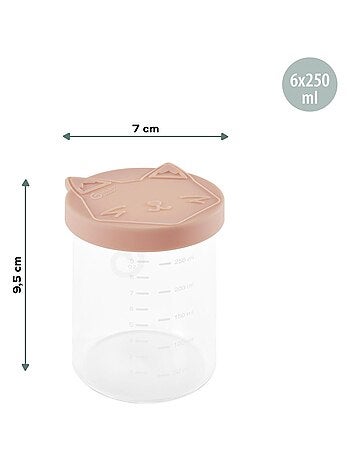 Isy Bowls - 6 vasetti in vetro da 250 ml “Babymoov”