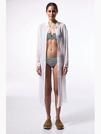 Iyos camicia lunga in chiffon penti