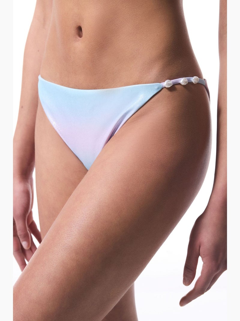 Jamie slip bikini con perline penti Blu pastello - Kiabi