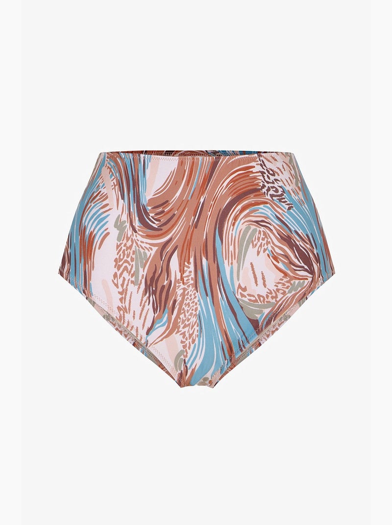 Janet slip bikini a vita alta penti Sabbia - Kiabi