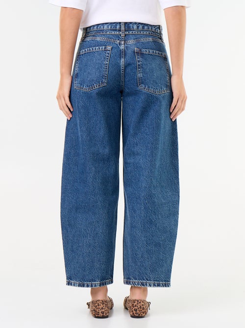 Jean barrel con cintura da annodare - Kiabi
