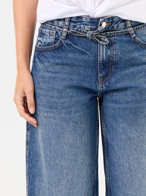 Jean barrel con cintura da annodare - Kiabi