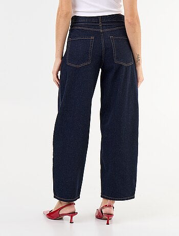 Jean barrel con cintura da annodare