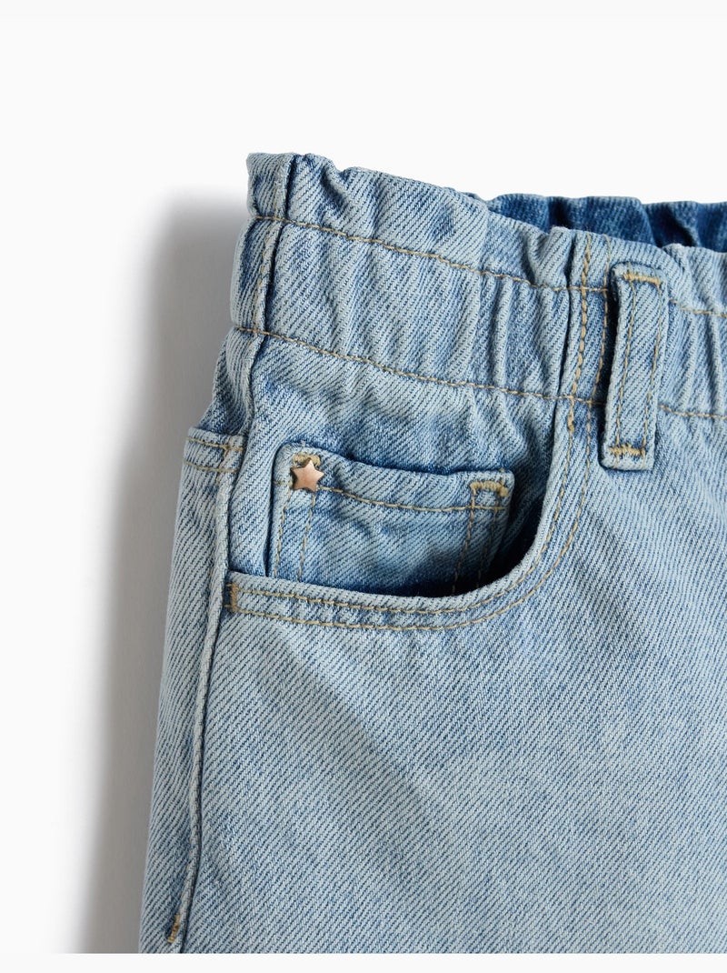 Jeans a borsa di carta, mo fashion Blu - Kiabi