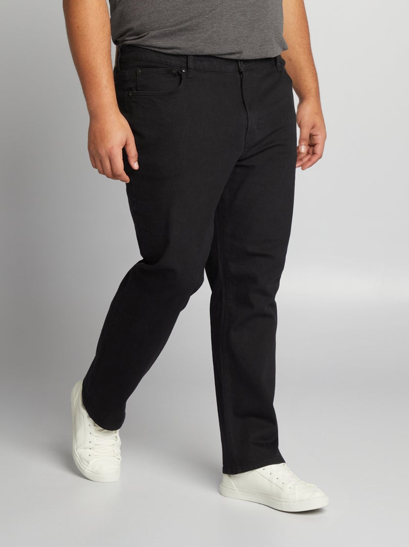 Jeans a gamba dritta a 5 tasche - L32 NERO - Kiabi