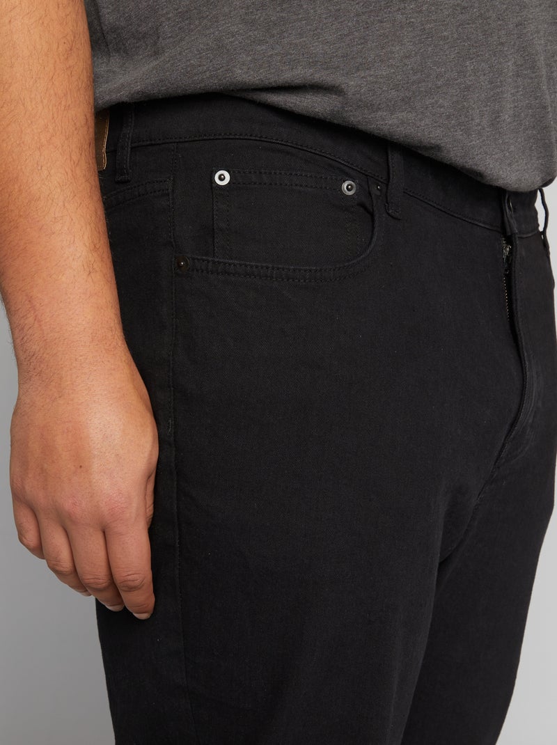 Jeans a gamba dritta a 5 tasche - L32 NERO - Kiabi