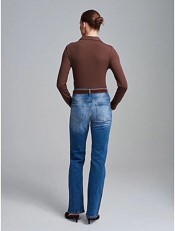 Jeans a gamba dritta a vita bassa dilvin