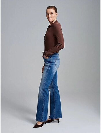 Jeans a gamba dritta a vita bassa dilvin