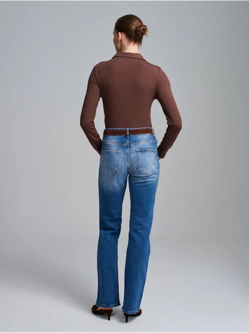 Jeans a gamba dritta a vita bassa dilvin - Kiabi Jeans a gamba dritta a vita bassa dilvin - Kiabi