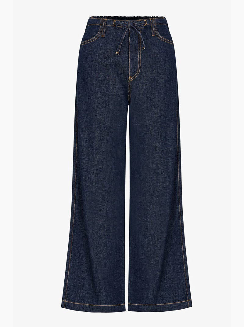 Jeans a gamba dritta penti Blu oltremare - Kiabi