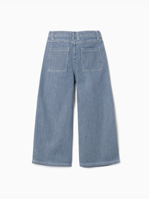 Jeans a gamba larga a righe - Kiabi