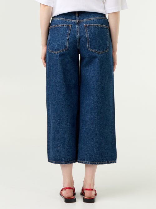 Jeans a gamba larga a vita alta - Kiabi