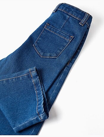 Jeans a gamba larga con 4 tasche