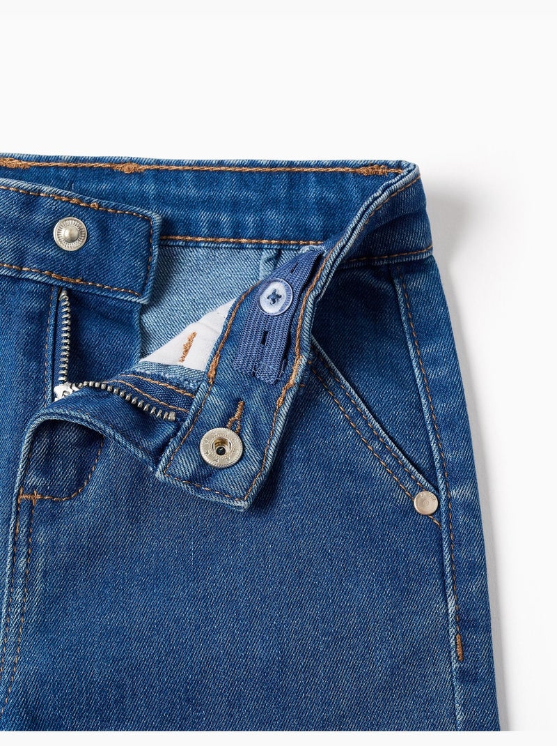 Jeans a gamba larga con 4 tasche Blu Blu - Kiabi
