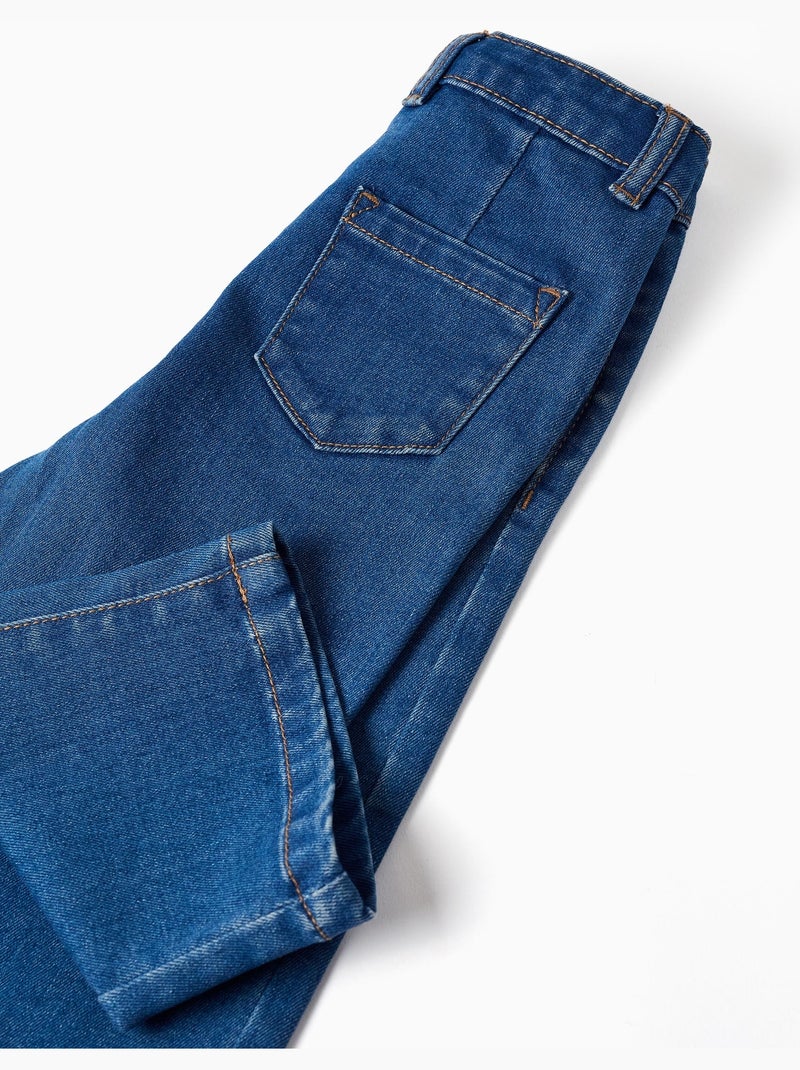 Jeans a gamba larga con 4 tasche Blu Blu - Kiabi
