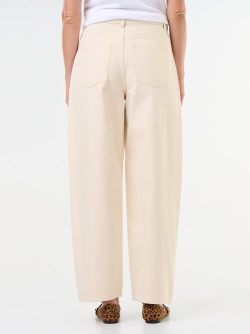 Jeans a gamba larga con borchie fantasiose - Kiabi