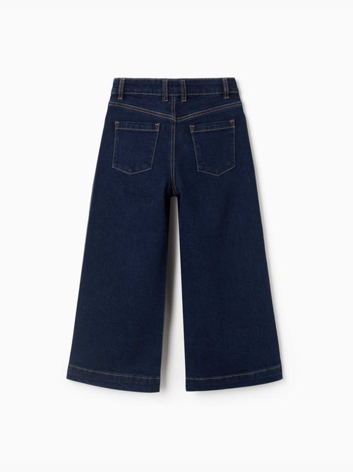 Jeans a gamba larga con bottoni a pressione sul davanti - Kiabi Jeans a gamba larga con bottoni a pressione sul davanti - Kiabi