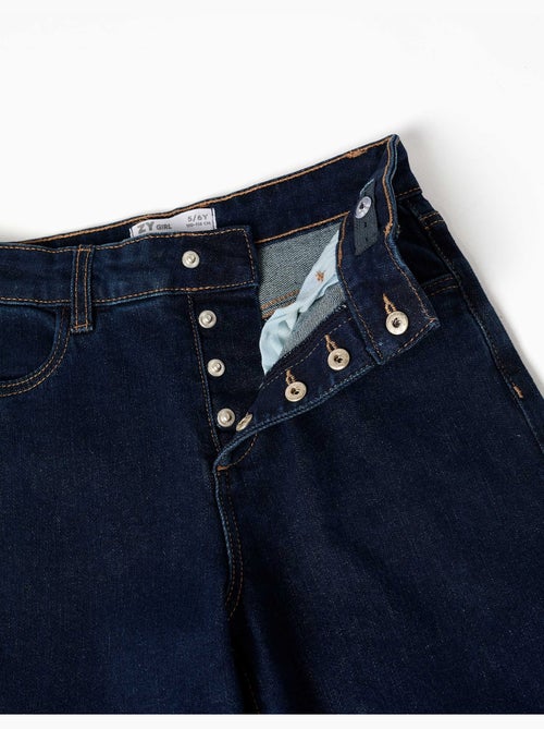 Jeans a gamba larga con bottoni a pressione sul davanti - Kiabi Jeans a gamba larga con bottoni a pressione sul davanti - Kiabi