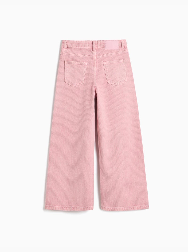Jeans a gamba larga con chiodi, mo fashion Rosa - Kiabi