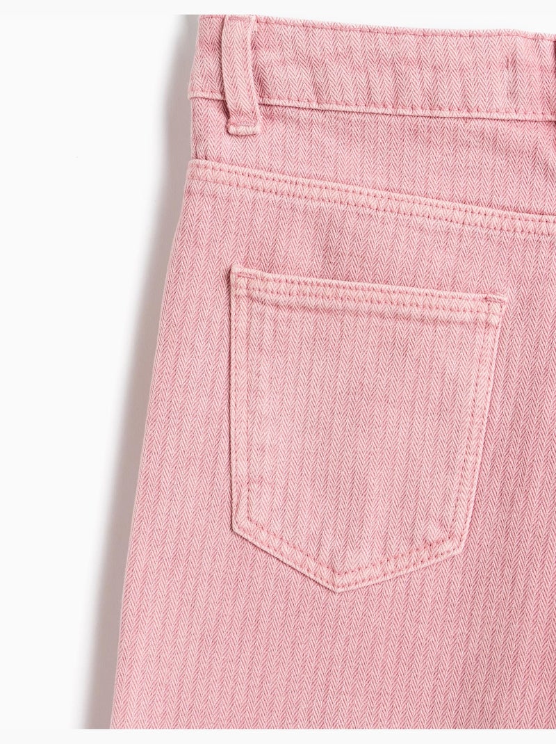 Jeans a gamba larga con chiodi, mo fashion Rosa - Kiabi
