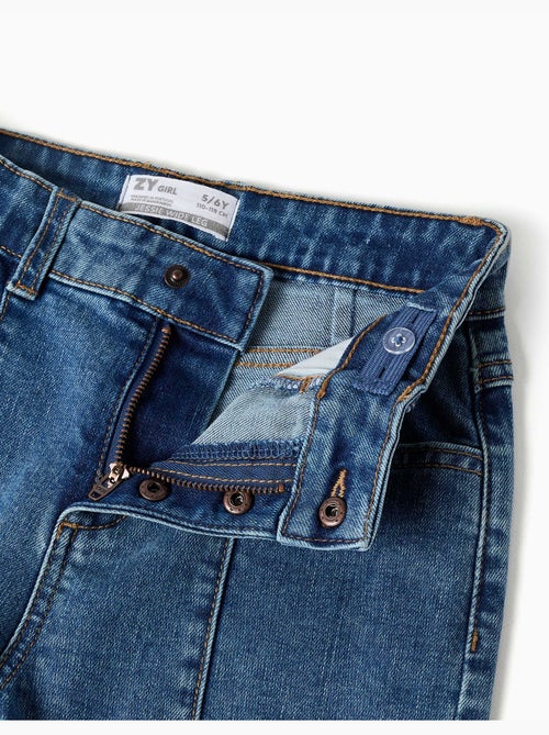 Jeans a gamba larga con orli sfrangiati - Kiabi Jeans a gamba larga con orli sfrangiati - Kiabi