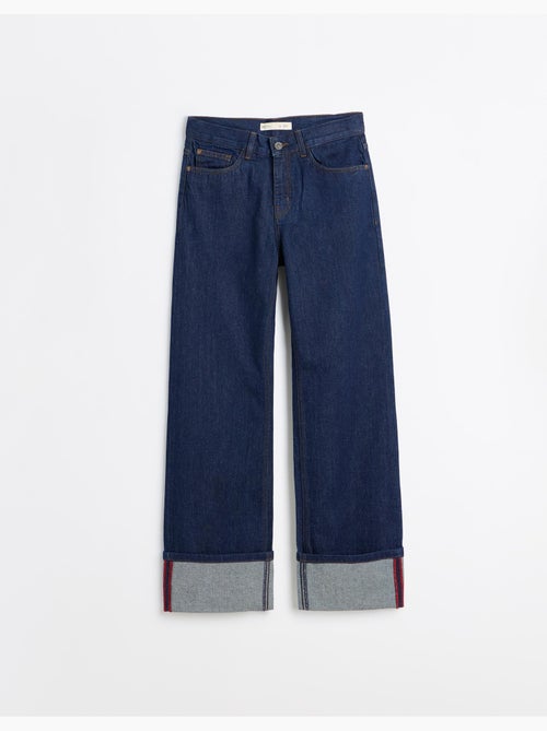 Jeans a gamba larga con pieghe, mo fashion - Kiabi Jeans a gamba larga con pieghe, mo fashion - Kiabi