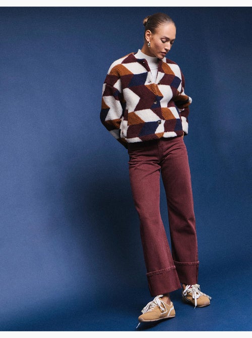 Jeans a gamba larga con pieghe, mo fashion - Kiabi Jeans a gamba larga con pieghe, mo fashion - Kiabi