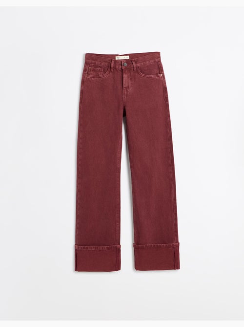 Jeans a gamba larga con pieghe, mo fashion - Kiabi Jeans a gamba larga con pieghe, mo fashion - Kiabi