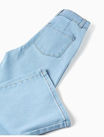 Jeans a gamba larga con tasche davanti e dietro