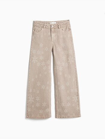 Jeans a gamba larga – fiori, mo fashion