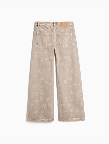 Jeans a gamba larga – fiori, mo fashion