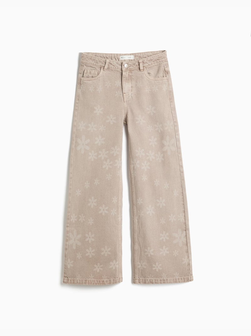 Jeans a gamba larga – fiori, mo fashion Grigio - Kiabi