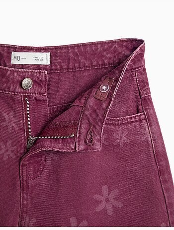 Jeans a gamba larga – fiori, mo fashion