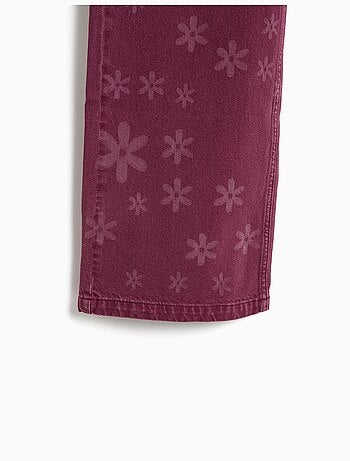 Jeans a gamba larga – fiori, mo fashion