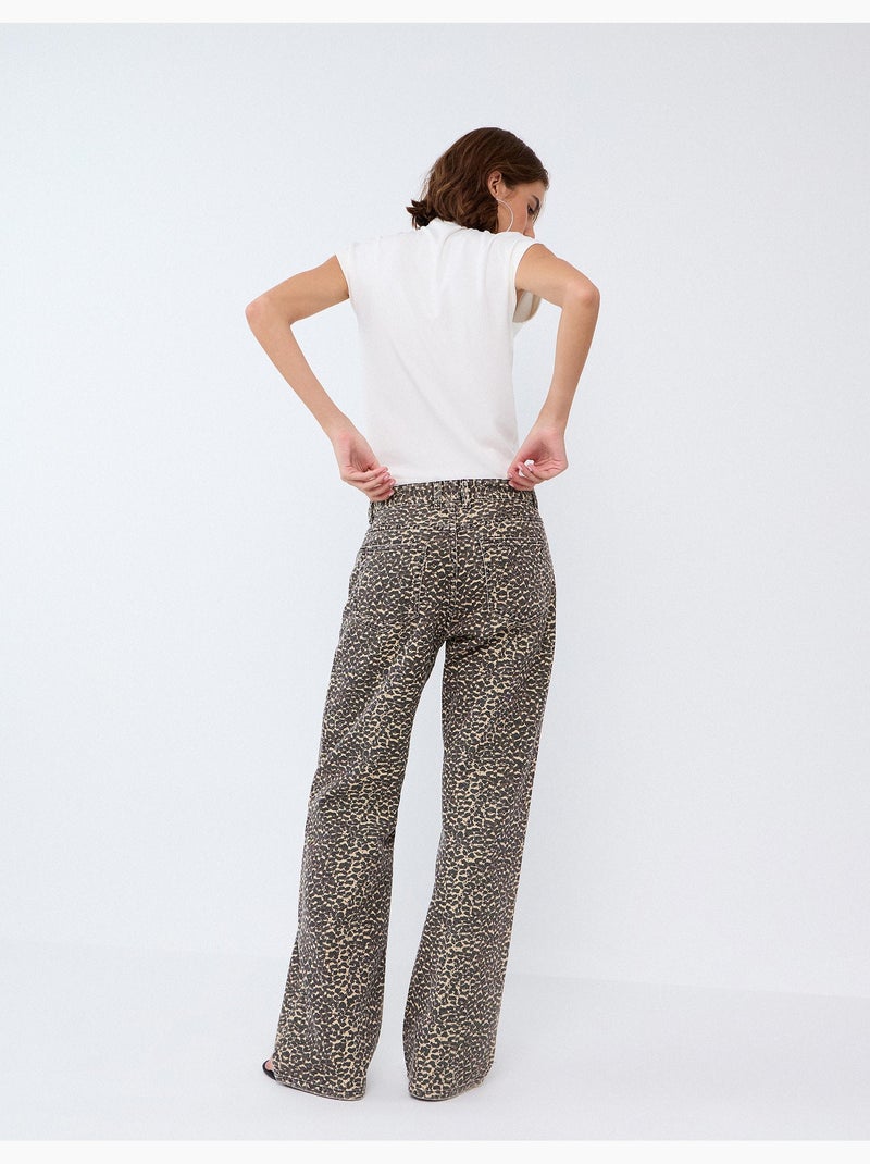 Jeans a gamba larga, mo fashion Beige - Kiabi