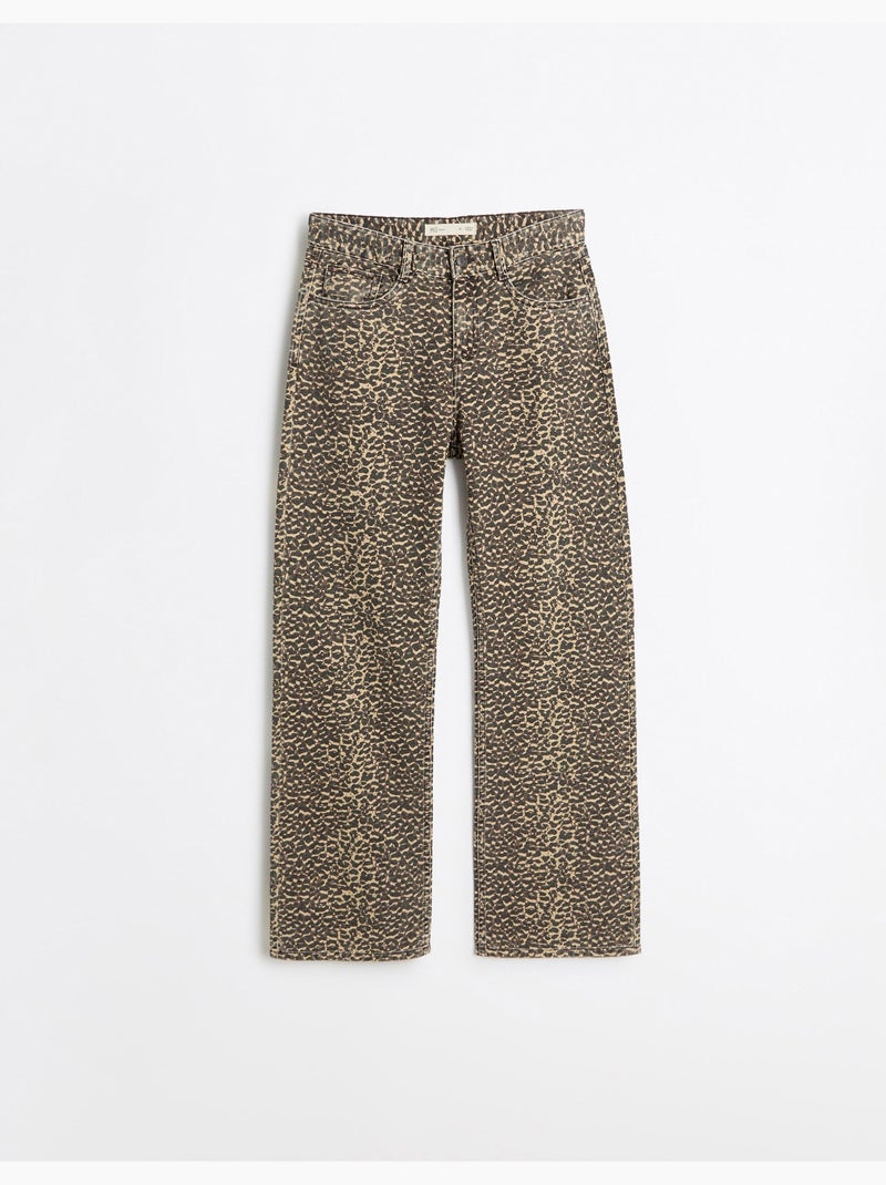 Jeans a gamba larga, mo fashion Beige - Kiabi