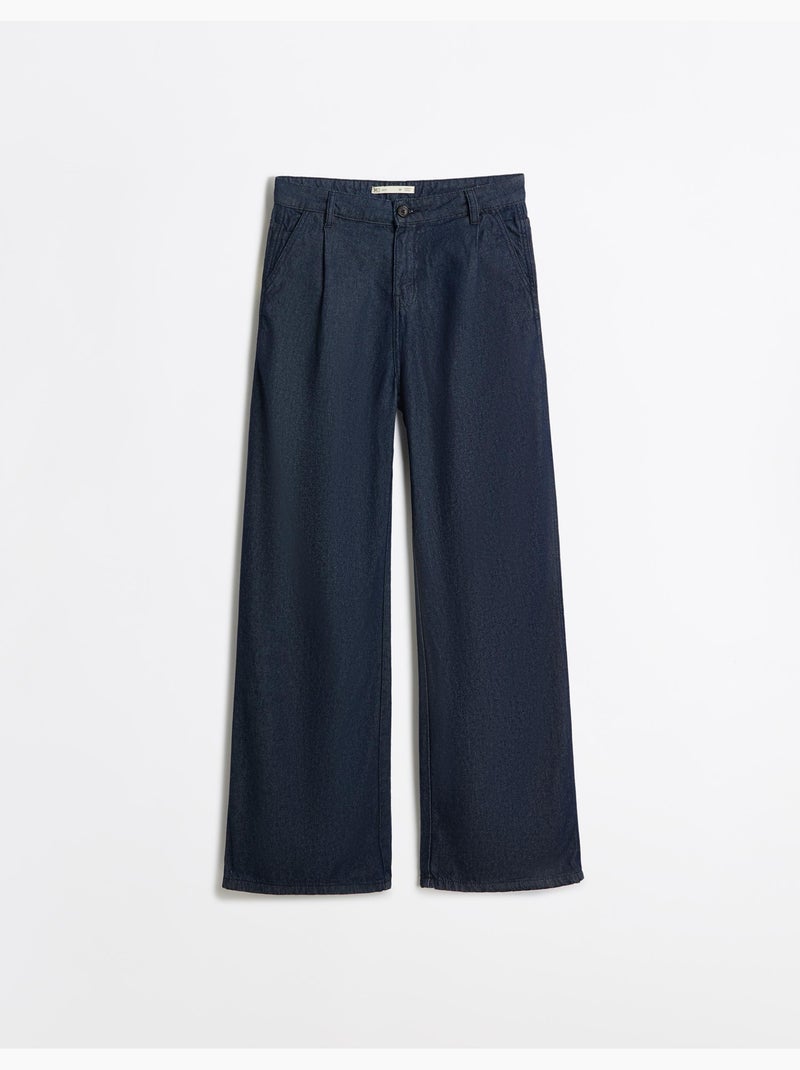 Jeans a gamba larga, mo fashion Blu - Kiabi