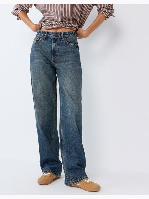 Jeans a gamba larga, mo fashion - Kiabi Jeans a gamba larga, mo fashion - Kiabi
