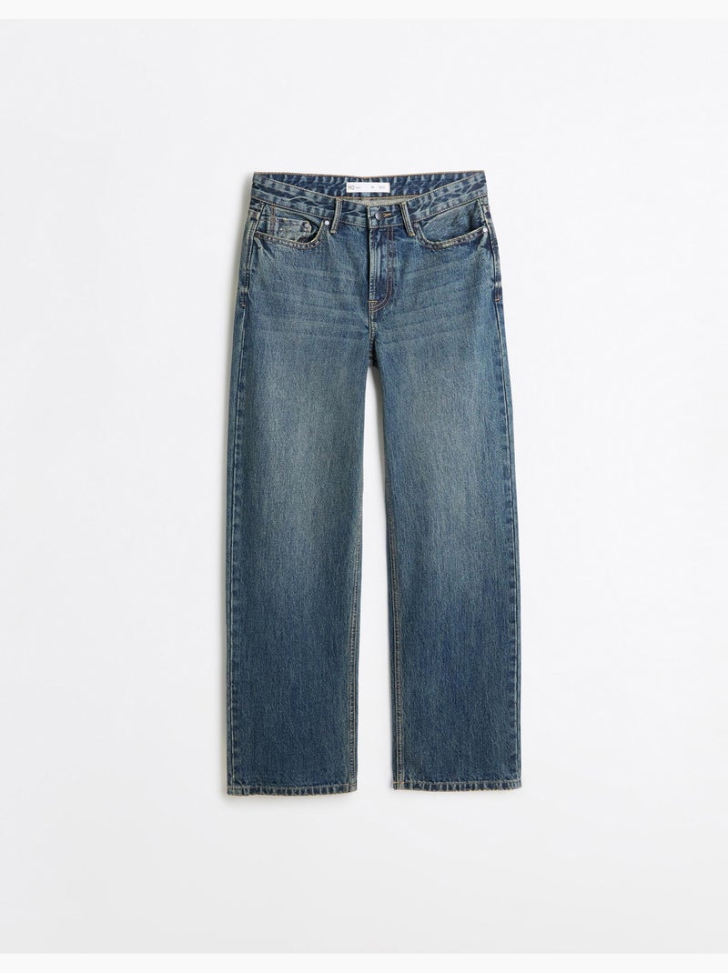 Jeans a gamba larga, mo fashion Blu - Kiabi