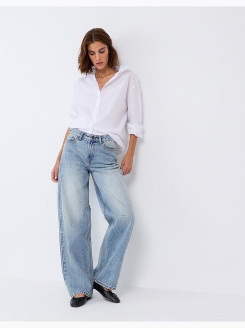 Jeans a gamba larga, mo fashion - Kiabi Jeans a gamba larga, mo fashion - Kiabi