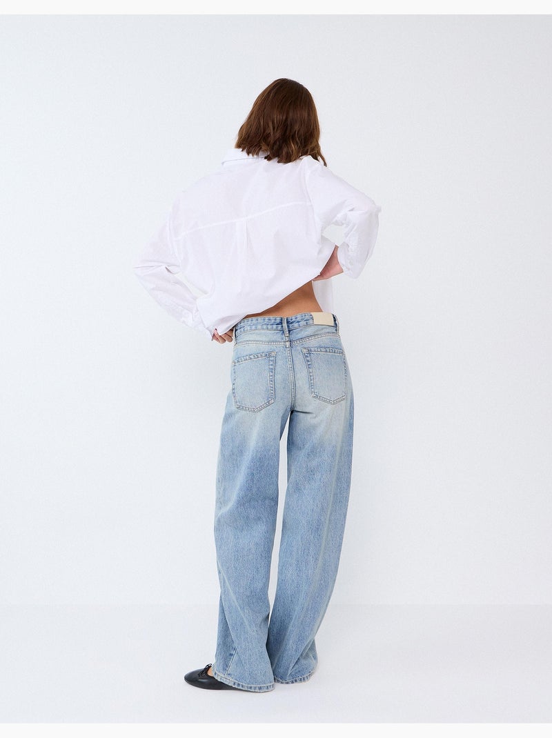 Jeans a gamba larga, mo fashion Blu - Kiabi