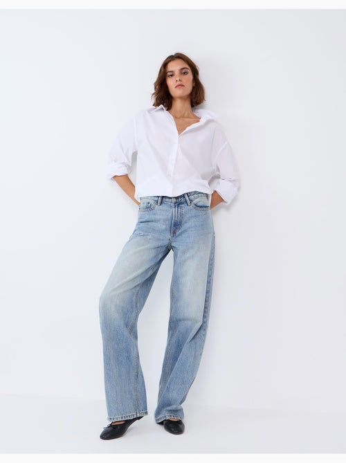 Jeans a gamba larga, mo fashion - Kiabi Jeans a gamba larga, mo fashion - Kiabi