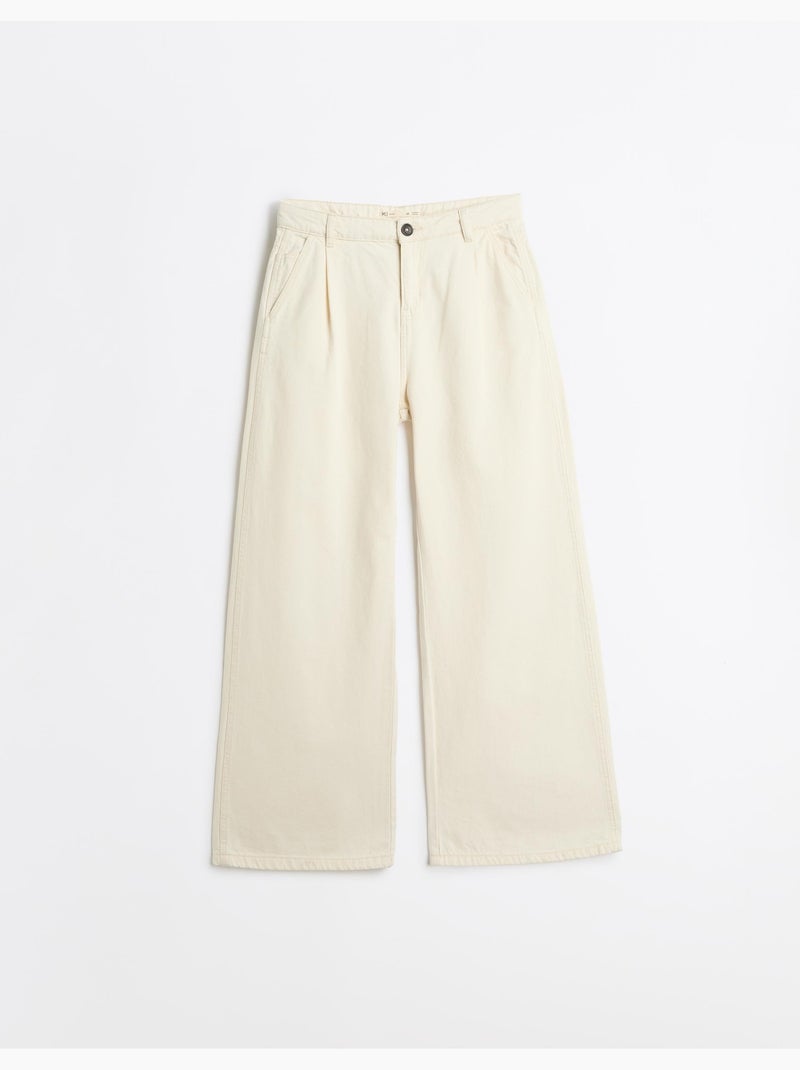 Jeans a gamba larga, mo fashion Ecru - Kiabi
