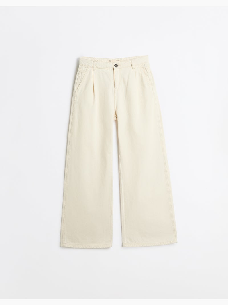 Jeans a gamba larga, mo fashion Ecru - Kiabi