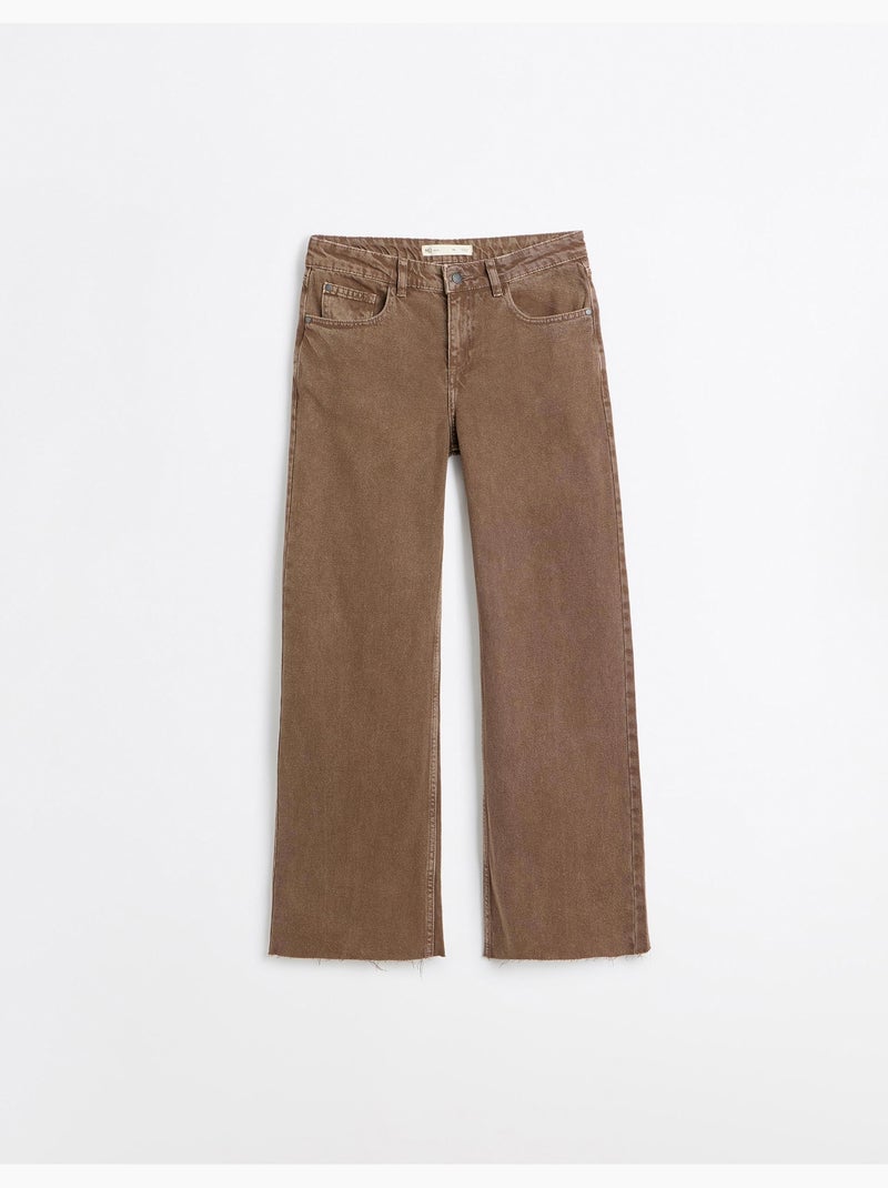 Jeans a gamba larga, mo fashion Marrone - Kiabi